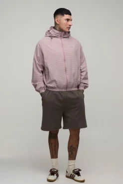 boohooMAN Cagoule À Casynthétiqueche Oversize Ample À Carreaux Avec Fermetures À Bascule Tall<Homme Tout Afficher|Vestes & Manteaux Tall
