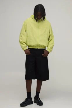 Cagoule À Casynthétiqueche Oversize Boxy À Carreaux Avec Toggles