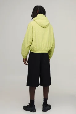 Cagoule À Casynthétiqueche Oversize Boxy À Carreaux Avec Toggles