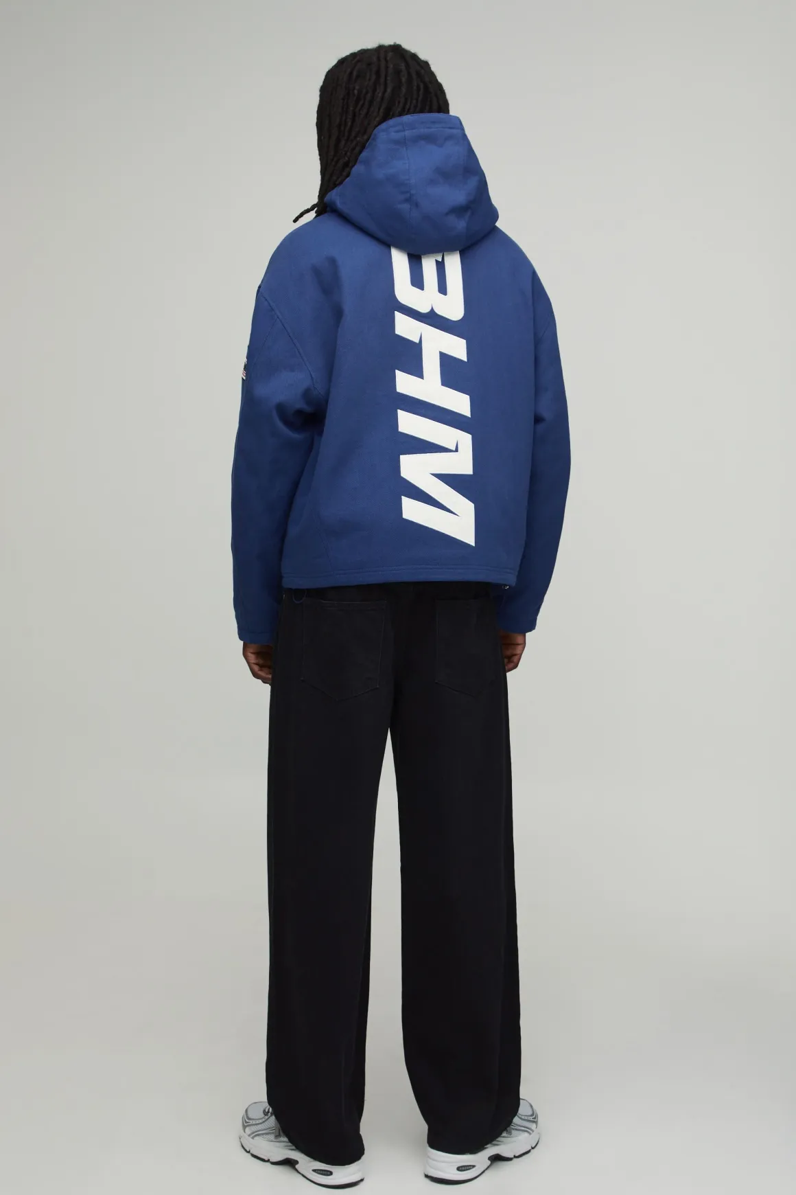Cagoule À Casynthétiqueche Pointue En Sergé Twill Avec Appliqué Man Oversize