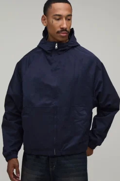 Cagoule À Casynthétiqueche Réversible En Sergé À Carreaux Coupe Ample Oversize