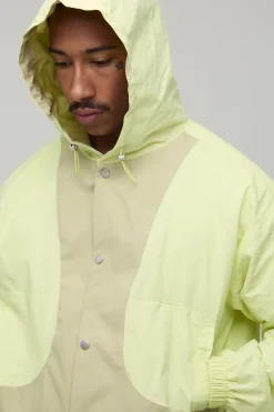 Cagoule Coupe Regular En Ripstop À Panneaux Contrastés