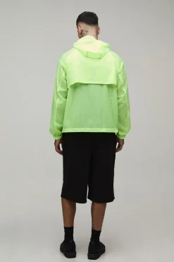 Cagoule Haute Surdimensionnée À Casynthétiqueche Avec Fermeture À Bascule Et Détails Phosphorescents