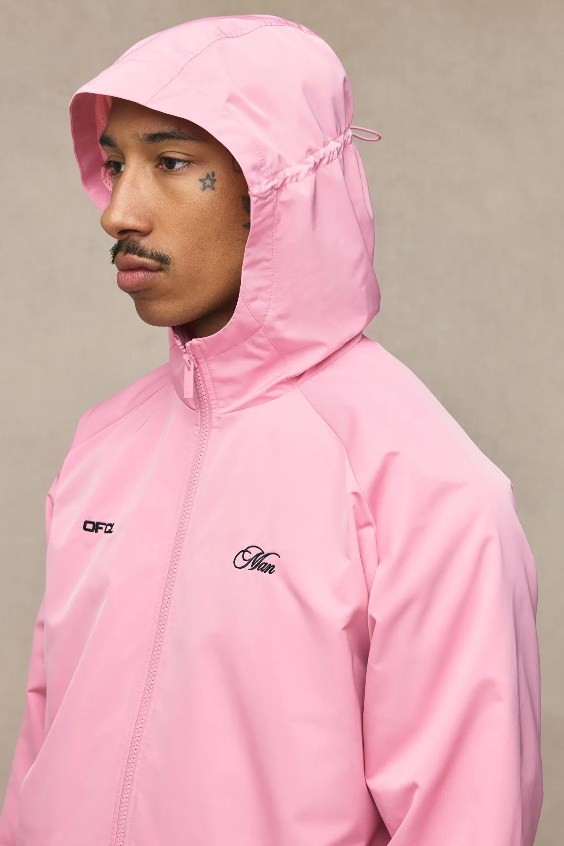 Cagoule Homme Coupe Regular Avec Logo