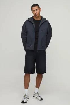 Cagoule Réversible À Carreaux Coupe Ample Avec Casynthétiqueche