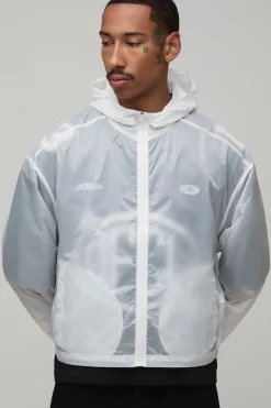 Cagoule Sportive Translucide En Ripstop Coupe Ample Oversize