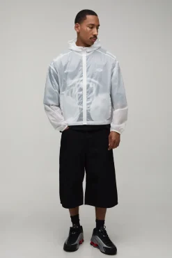 Cagoule Sportive Translucide En Ripstop Coupe Ample Oversize