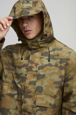 Cagoule Sport Oversize Ample Camouflage Ripstop