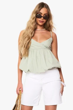 Cami en popeline Puffball