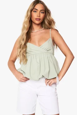 Cami en popeline Puffball