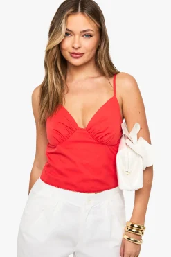 Camisole à buste froncé