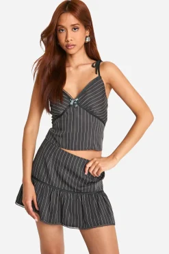 boohoo Camisole à fines rayures<Femme Tops