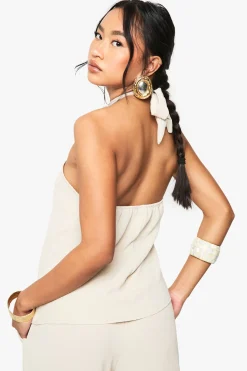 Camisole nouée à nœud martelé tissée
