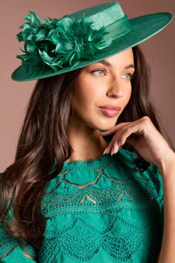 Coast Canotier Lisa Beige Avec Détail Floral< Chapeaux