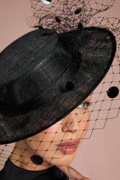 Coast Canotier Voilé Lisa Tan< Chapeaux
