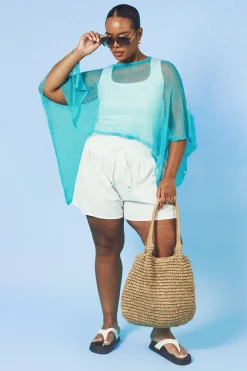 boohoo Cape En Crochet Ajouré Léger Grande Taille<Femme Tenues De Plage