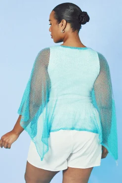 boohoo Cape En Crochet Ajouré Léger Grande Taille<Femme Tenues De Plage