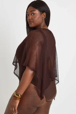 Cape En Crochet Léger Grande Taille