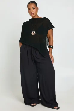 boohoo Cape En Maille Ajourée À Encolure Bardot Grande Taille<Femme Tenues De Plage