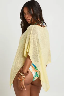 boohoo Cape En Maille Ajourée Transparente À Encolure Échancrée<Femme Pulls Et Gilets|Toutes Les Mailles