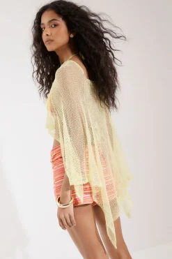 boohoo Cape Légère En Crochet Ajouré<Femme Pulls Et Gilets|Toutes Les Mailles