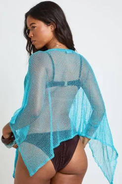 Cape Légère En Crochet Ajouré