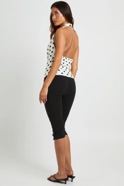 boohoo Capri 3/4 En Bengaline Avec Fermeture Brandebourg Décorative<Femme Pantalons|Leggings