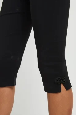 boohoo Capri 3/4 En Bengaline Avec Fermeture Brandebourg Décorative<Femme Pantalons|Leggings
