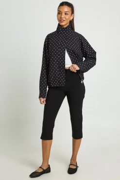 boohoo Capri En Bengaline Avec Ourlet Fendu<Femme Pantalons|Leggings