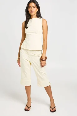 boohoo Capri En Broderie Anglaise Tissée<Femme Pantalons