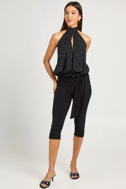 Capri Slinky Double Épaisseur à Taille Nouée
