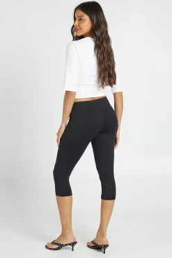 Capri Taille Mi-haute Toucher Coton