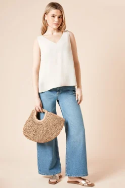 Dorothy Perkins Caraco À Col V Avec Bretelles Larges<Femme Tops