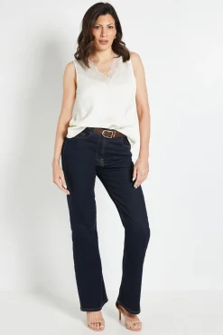 Wallis Caraco En Satin Avec Bordure En Dentelle<Femme Satin Et Dentelle|Tops