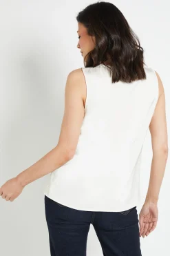 Wallis Caraco En Satin Avec Bordure En Dentelle<Femme Satin Et Dentelle|Tops