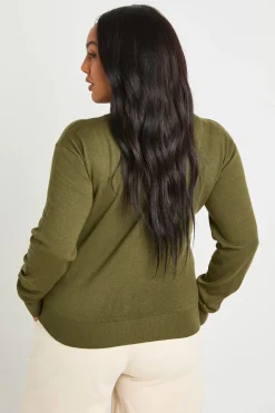 boohoo Cardigan boutonné à encolure ronde Plus<Femme Pulls Et Gilets|Toutes Les Mailles