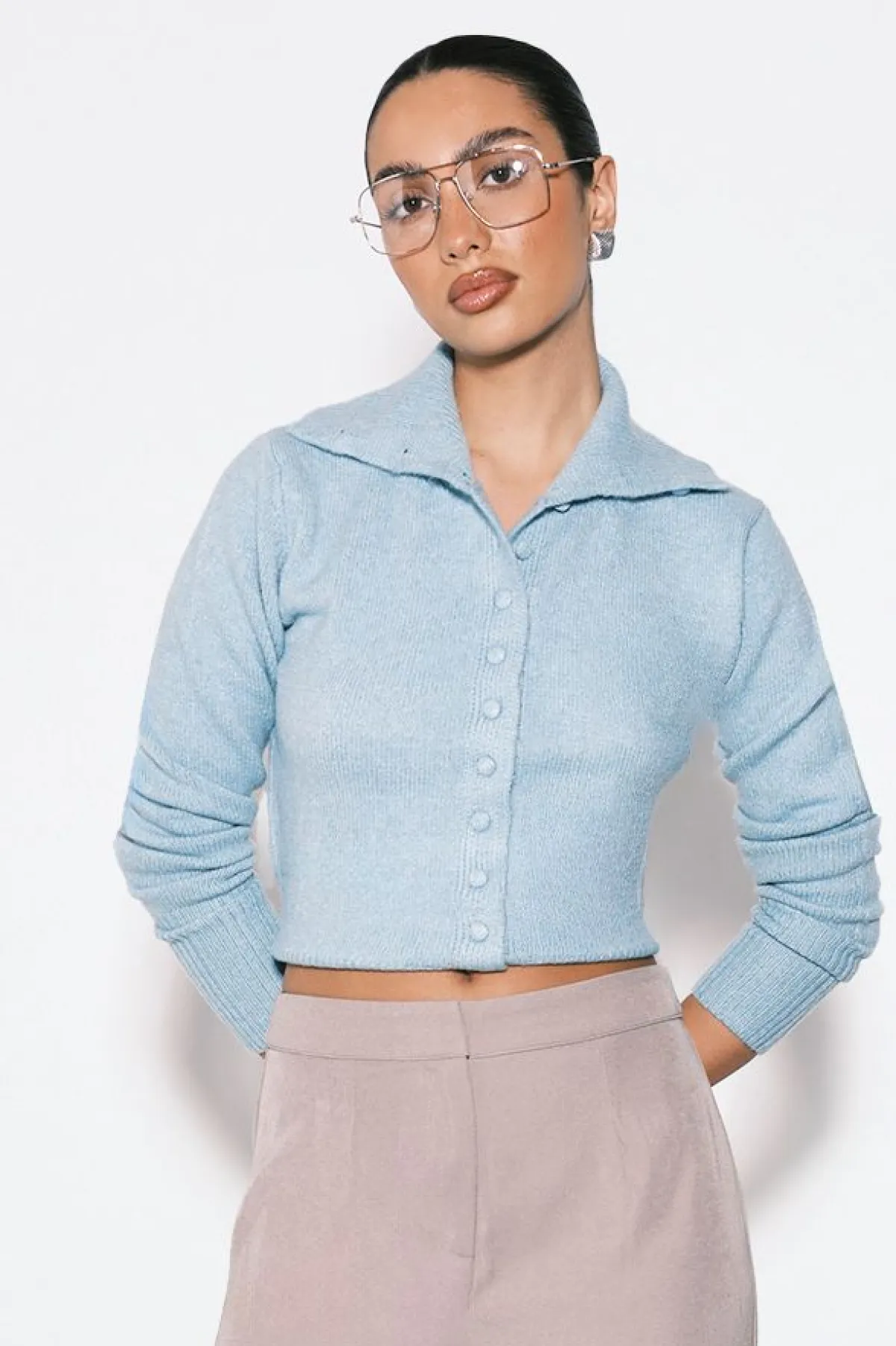 boohoo Cardigan boutonné en maille brossée supersoft<Femme Tailleurs|Pulls Et Gilets