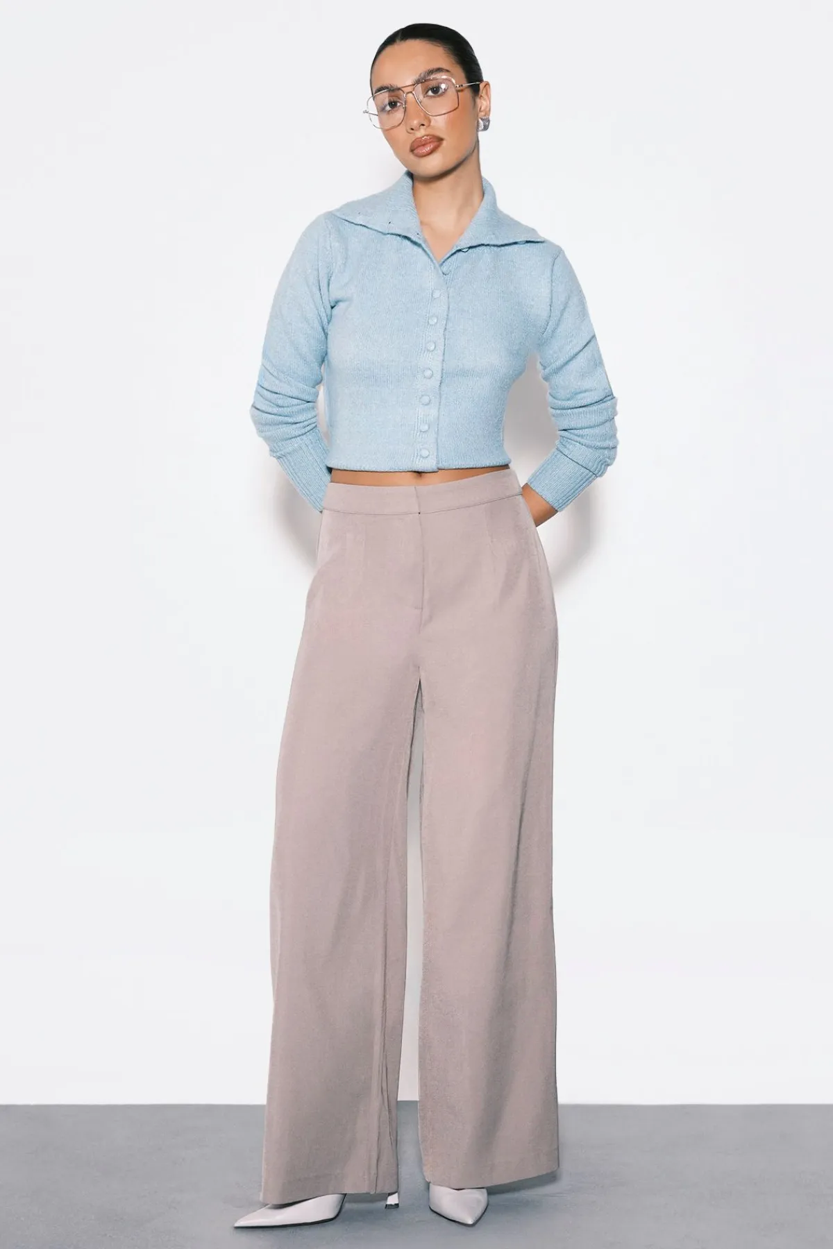 boohoo Cardigan boutonné en maille brossée supersoft<Femme Tailleurs|Pulls Et Gilets