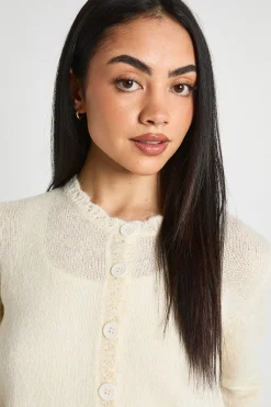 Cardigan Boutonné En Maille Douce