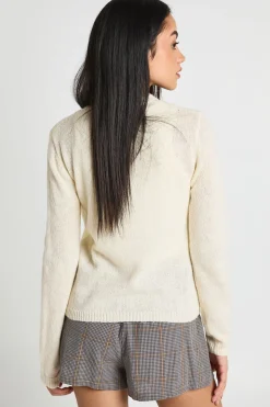 Cardigan Boutonné En Maille Douce