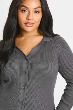 Cardigan boutonné Plus