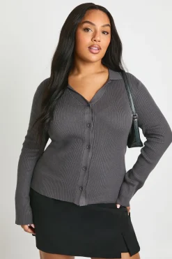 Cardigan boutonné Plus