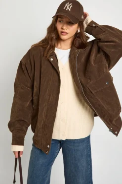 boohoo Cardigan Boyfriend Oversize en Maille Côtelée Épaisse<Femme Pulls Et Gilets|Toutes Les Mailles
