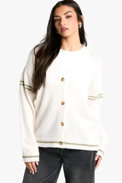 Cardigan Boyfriend Surdimensionné En Maille