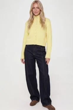 boohoo Cardigan Col Montant Boutonné Sur Toute La Longueur<Femme Pulls Et Gilets|Toutes Les Mailles