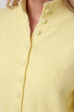 boohoo Cardigan Col Montant Boutonné Sur Toute La Longueur<Femme Pulls Et Gilets|Toutes Les Mailles