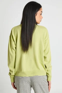 Cardigan Col Rond À Boutons