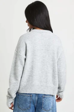 Cardigan Col Rond À Boutons Dorés