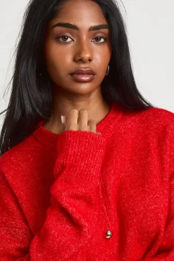 boohoo Cardigan Col Rond À Boutons Dorés<Femme Pulls Et Gilets|Toutes Les Mailles
