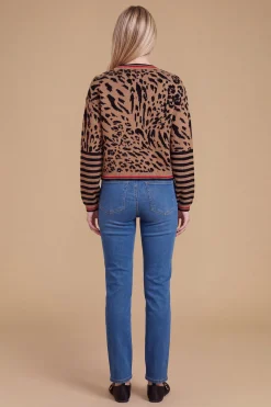 Dorothy Perkins Cardigan Col Rond À Motifs Animaliers Avec Boutons<Femme Pulls Et Gilets|Toutes Les Mailles